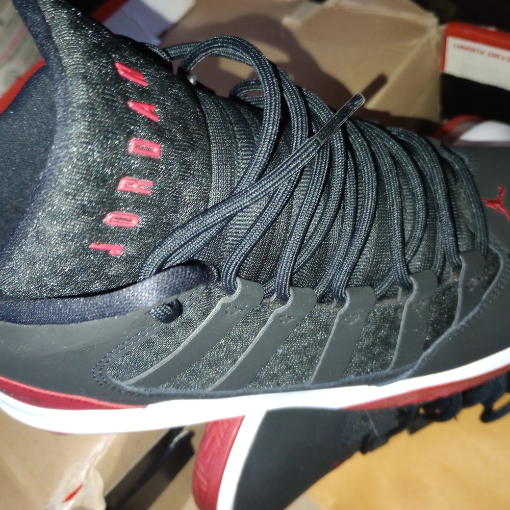 Jordan Unisex Black and Red NEW Sneakers Comes W/ Orig. Box!